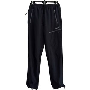 Mocoly Womens Size Small Black Lightweight Hiking Cargo Pants Zipper Pockets